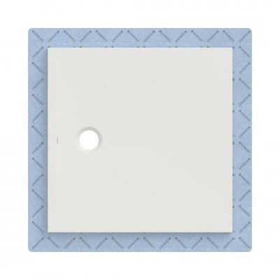 Geberit CleanFloor30 brodzik kwadratowy 90x90 cm z włókniną uszczelniającą biały mat 551.111.00.1