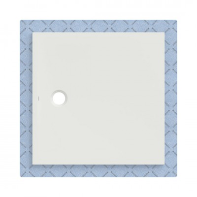 Geberit CleanFloor30 brodzik kwadratowy 100x100 cm z włókniną uszczelniającą biały mat 551.120.00.1