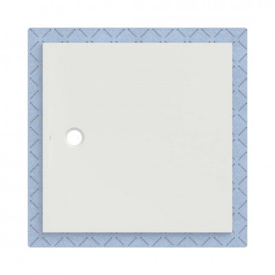 Geberit CleanFloor30 brodzik kwadratowy 120x120 cm z włókniną uszczelniającą biały mat 551.126.00.1