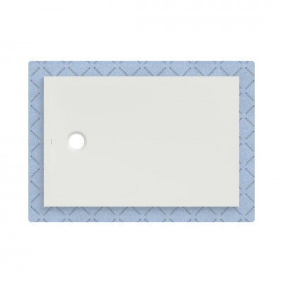 Geberit CleanFloor30 brodzik prostokątny 120x80 cm z włókniną uszczelniającą biały mat 551.106.00.1
