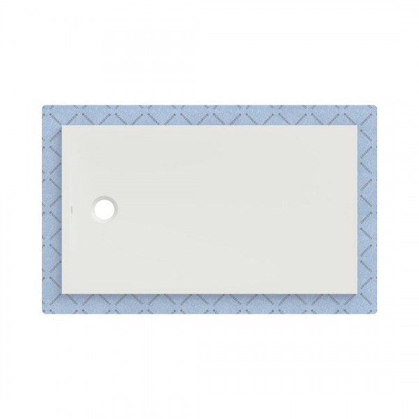 Geberit CleanFloor30 brodzik prostokątny 140x80 cm z włókniną uszczelniającą biały mat 551.107.00.1