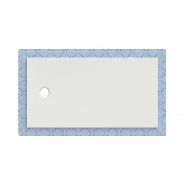 Geberit CleanFloor30 brodzik prostokątny 150x80 cm z włókniną uszczelniającą biały mat 551.108.00.1