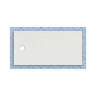 Geberit CleanFloor30 brodzik prostokątny 160x80 cm z włókniną uszczelniającą biały mat 551.109.00.1