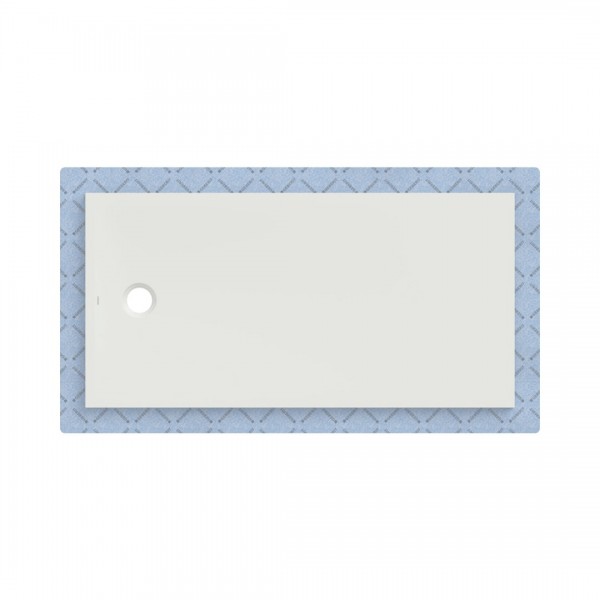 Geberit CleanFloor30 brodzik prostokątny 160x80 cm z włókniną uszczelniającą biały mat 551.109.00.1