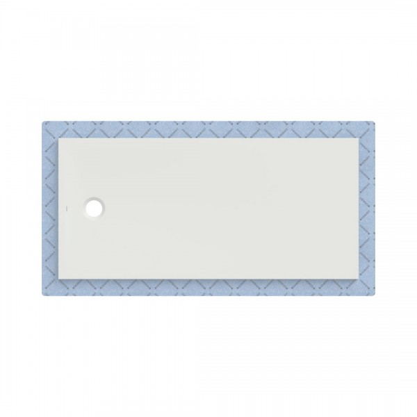 Geberit CleanFloor30 brodzik prostokątny 170x80 cm z włókniną uszczelniającą biały mat 551.110.00.1