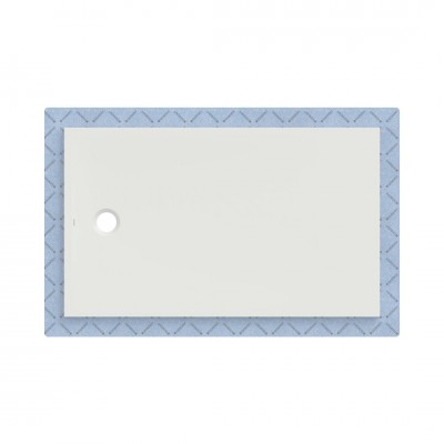 Geberit CleanFloor30 brodzik prostokątny 150x90 cm z włókniną uszczelniającą biały mat 551.116.00.1