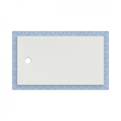 Geberit CleanFloor30 brodzik prostokątny 160x90 cm z włókniną uszczelniającą biały mat 551.117.00.1