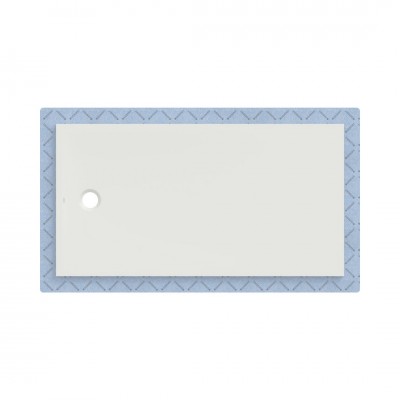 Geberit CleanFloor30 brodzik prostokątny 170x90 cm z włókniną uszczelniającą biały mat 551.118.00.1