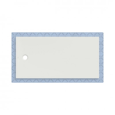 Geberit CleanFloor30 brodzik prostokątny 180x90 cm z włókniną uszczelniającą biały mat 551.119.00.1