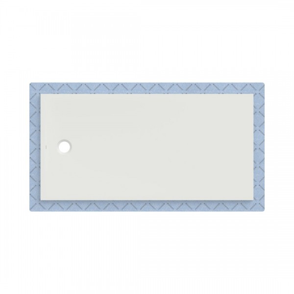 Geberit CleanFloor30 brodzik prostokątny 180x90 cm z włókniną uszczelniającą biały mat 551.119.00.1
