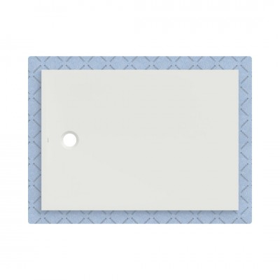 Geberit CleanFloor30 brodzik prostokątny 140x100 cm z włókniną uszczelniającą biały mat 551.123.00.1