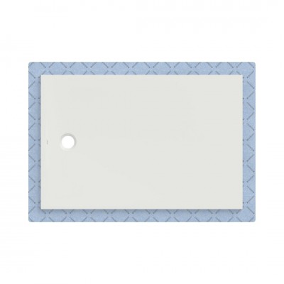 Geberit CleanFloor30 brodzik prostokątny 150x100 cm z włókniną uszczelniającą biały mat 551.124.00.1