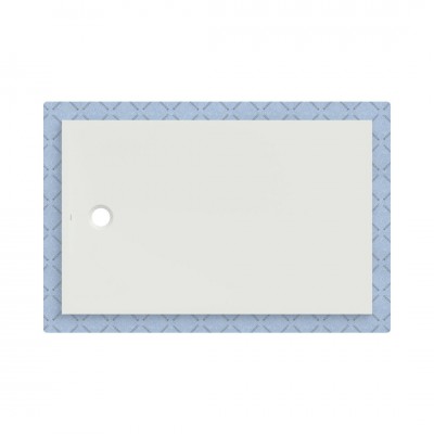 Geberit CleanFloor30 brodzik prostokątny 160x100 cm z włókniną uszczelniającą biały mat 551.125.00.1
