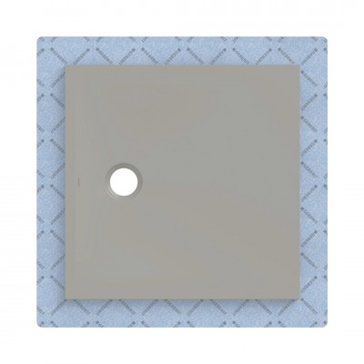 Geberit CleanFloor30 brodzik kwadratowy 80x80 cm z włókniną uszczelniającą szary mat 551.102.29.1