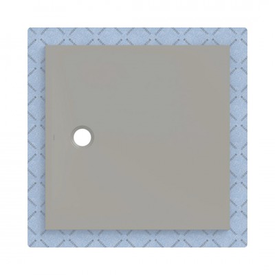 Geberit CleanFloor30 brodzik kwadratowy 100x100 cm z włókniną uszczelniającą szary mat 551.120.29.1