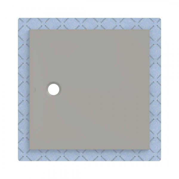 Geberit CleanFloor30 brodzik kwadratowy 100x100 cm z włókniną uszczelniającą szary mat 551.120.29.1