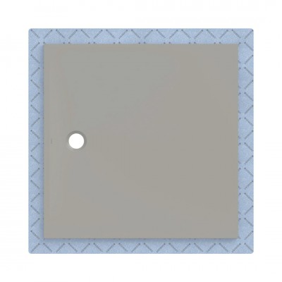Geberit CleanFloor30 brodzik kwadratowy 120x120 cm z włókniną uszczelniającą szary mat 551.126.29.1