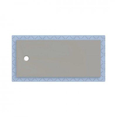 Geberit CleanFloor30 brodzik prostokątny 170x75 cm z włókniną uszczelniającą szary mat 551.101.29.1