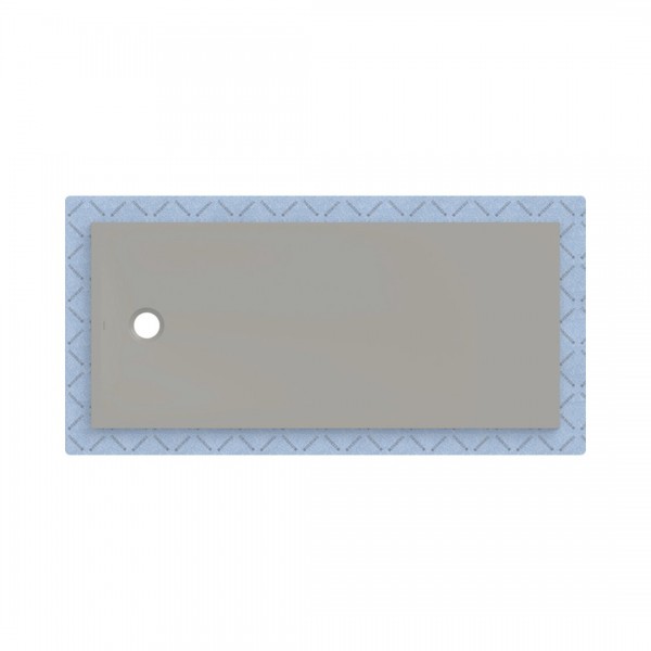 Geberit CleanFloor30 brodzik prostokątny 170x75 cm z włókniną uszczelniającą szary mat 551.101.29.1
