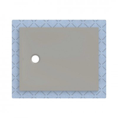 Geberit CleanFloor30 brodzik prostokątny 100x80 cm z włókniną uszczelniającą szary mat 551.104.29.1