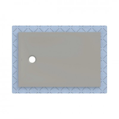 Geberit CleanFloor30 brodzik prostokątny 120x80 cm z włókniną uszczelniającą szary mat 551.106.29.1
