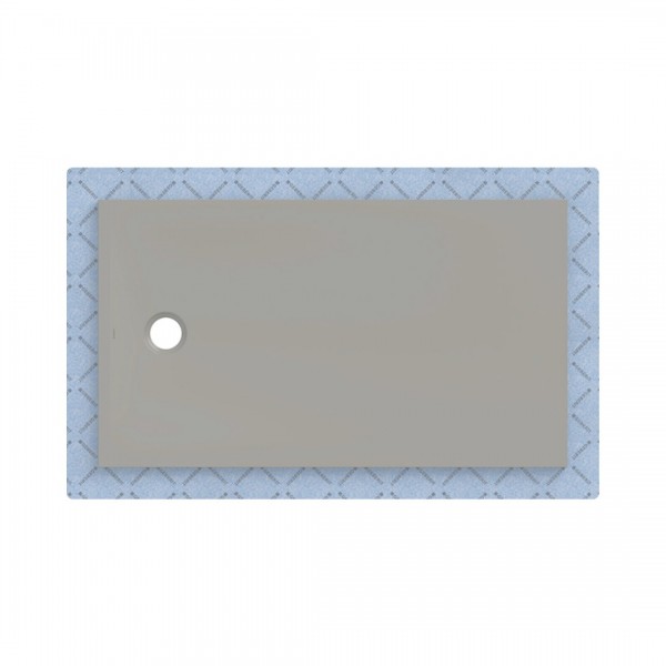 Geberit CleanFloor30 brodzik prostokątny 140x80 cm z włókniną uszczelniającą szary mat 551.107.29.1