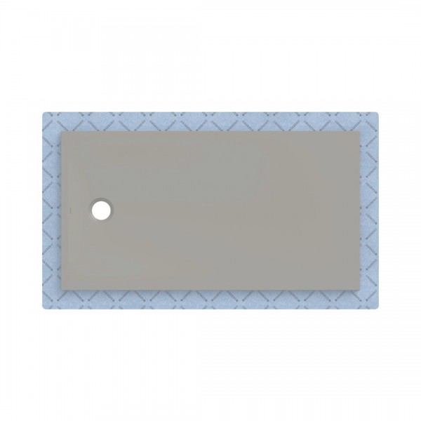 Geberit CleanFloor30 brodzik prostokątny 150x80 cm z włókniną uszczelniającą szary mat 551.108.29.1