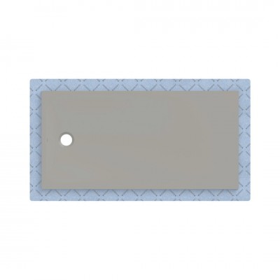 Geberit CleanFloor30 brodzik prostokątny 160x80 cm z włókniną uszczelniającą szary mat 551.109.29.1