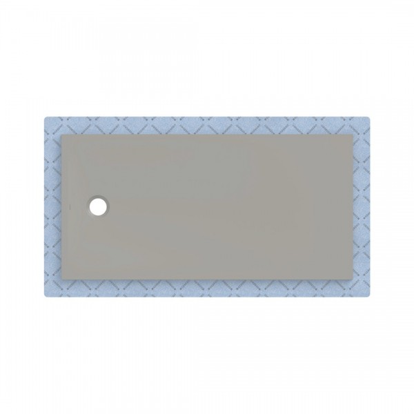 Geberit CleanFloor30 brodzik prostokątny 160x80 cm z włókniną uszczelniającą szary mat 551.109.29.1