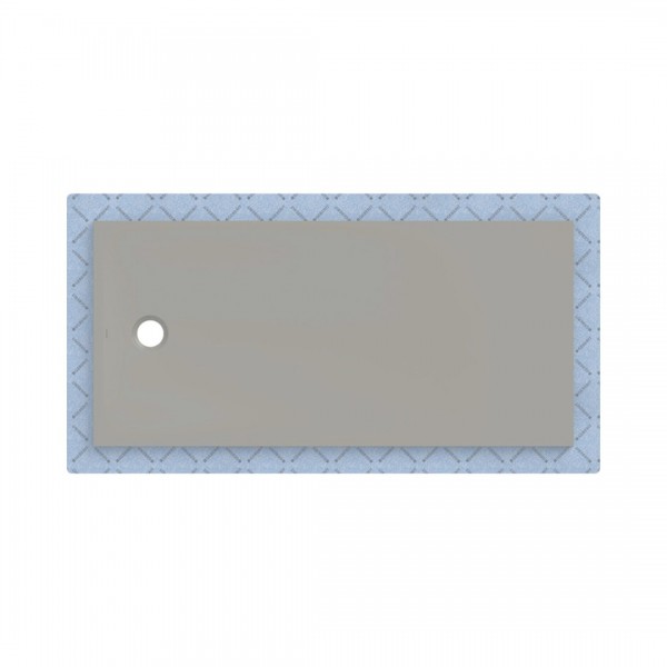Geberit CleanFloor30 brodzik prostokątny 170x80 cm z włókniną uszczelniającą szary mat 551.110.29.1