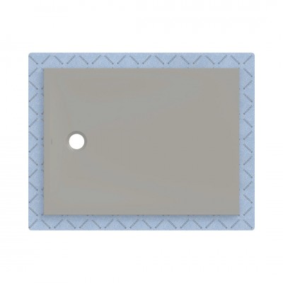 Geberit CleanFloor30 brodzik prostokątny 120x90 cm z włókniną uszczelniającą szary mat 551.114.29.1