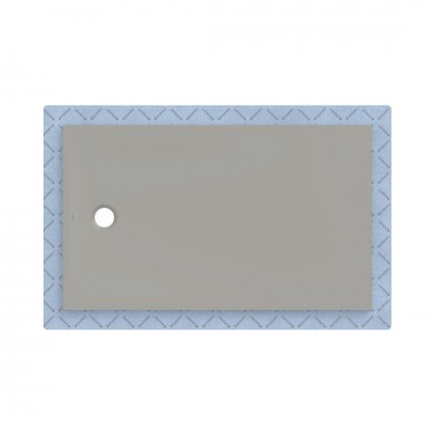 Geberit CleanFloor30 brodzik prostokątny 150x90 cm z włókniną uszczelniającą szary mat 551.116.29.1