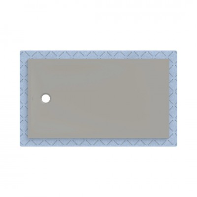 Geberit CleanFloor30 brodzik prostokątny 160x90 cm z włókniną uszczelniającą szary mat 551.117.29.1