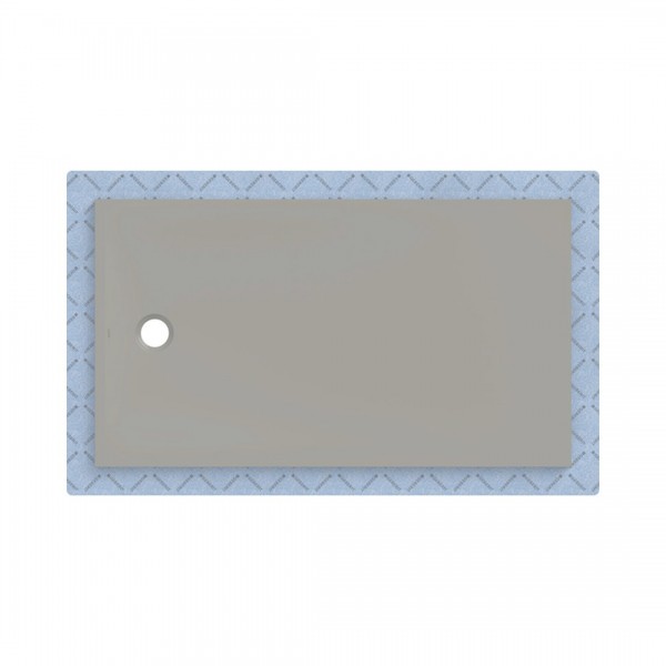 Geberit CleanFloor30 brodzik prostokątny 160x90 cm z włókniną uszczelniającą szary mat 551.117.29.1