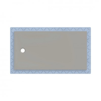 Geberit CleanFloor30 brodzik prostokątny 170x90 cm z włókniną uszczelniającą szary mat 551.118.29.1