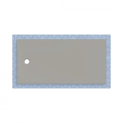 Geberit CleanFloor30 brodzik prostokątny 180x90 cm z włókniną uszczelniającą szary mat 551.119.29.1