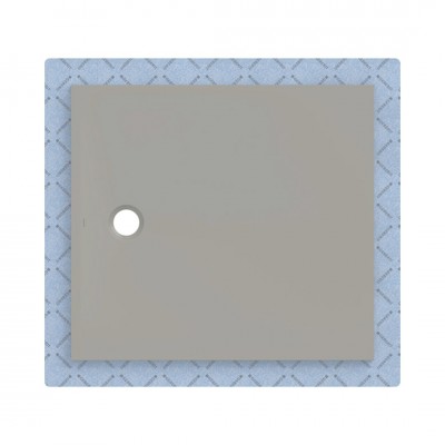 Geberit CleanFloor30 brodzik prostokątny 110x100 cm z włókniną uszczelniającą szary mat 551.121.29.1