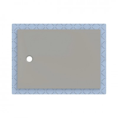 Geberit CleanFloor30 brodzik prostokątny 140x100 cm z włókniną uszczelniającą szary mat 551.123.29.1