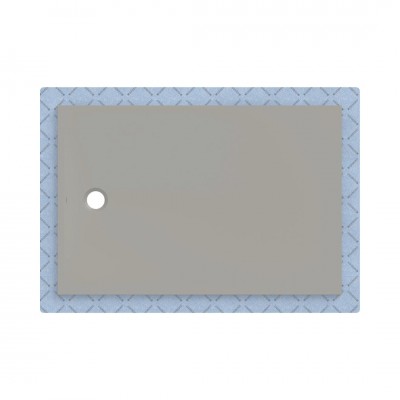 Geberit CleanFloor30 brodzik prostokątny 150x100 cm z włókniną uszczelniającą szary mat 551.124.29.1