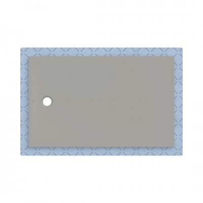 Geberit CleanFloor30 brodzik prostokątny 160x100 cm z włókniną uszczelniającą szary mat 551.125.29.1