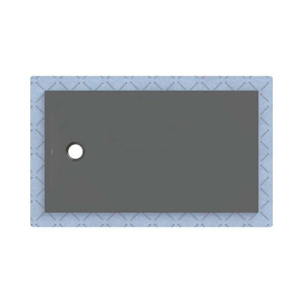 Geberit CleanFloor30 brodzik prostokątny 140x80 cm z włókniną uszczelniającą grafit mat 551.107.DM.1