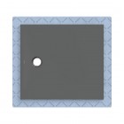 Geberit CleanFloor30 brodzik prostokątny 100x90 cm z włókniną uszczelniającą grafit mat 551.112.DM.1