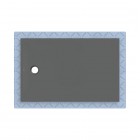 Geberit CleanFloor30 brodzik prostokątny 140x90 cm z włókniną uszczelniającą grafit mat 551.115.DM.1