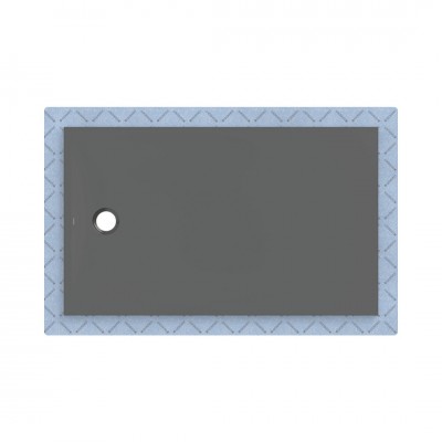 Geberit CleanFloor30 brodzik prostokątny 150x90 cm z włókniną uszczelniającą grafit mat 551.116.DM.1