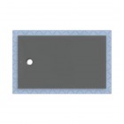 Geberit CleanFloor30 brodzik prostokątny 150x90 cm z włókniną uszczelniającą grafit mat 551.116.DM.1