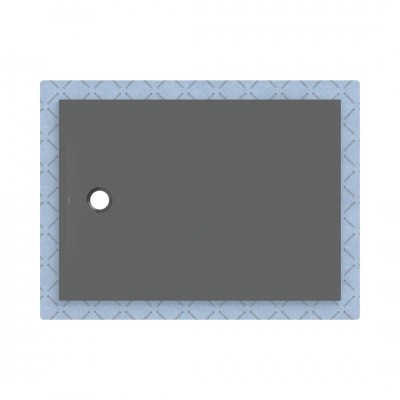Geberit CleanFloor30 brodzik prostokątny 140x100 cm z włókniną uszczelniającą grafit mat 551.123.DM.1