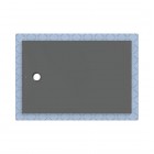 Geberit CleanFloor30 brodzik prostokątny 150x100 cm z włókniną uszczelniającą grafit mat 551.124.DM.1