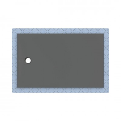 Geberit CleanFloor30 brodzik prostokątny 160x100 cm z włókniną uszczelniającą grafit mat 551.125.DM.1