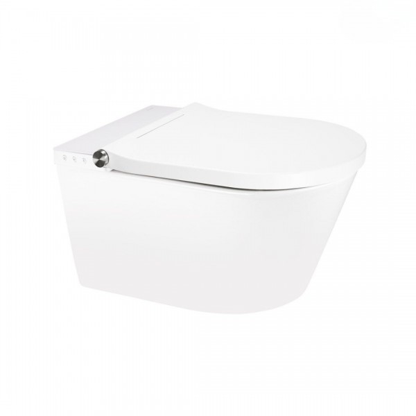 Oltens SmartFrisk miska WC wisząca myjąca z powłoką SmartClean z deską biała 42038000