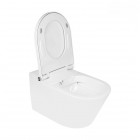 Oltens SmartFrisk miska WC wisząca myjąca z powłoką SmartClean z deską biała 42038000
